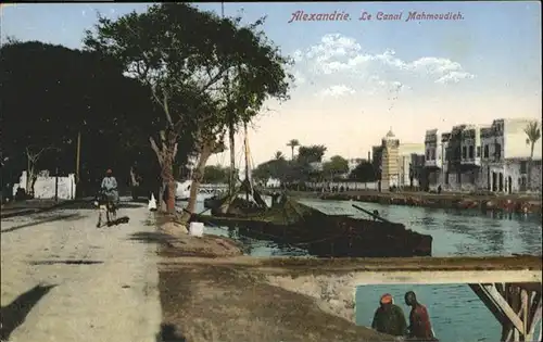 Alexandrie Alexandria Canal Mahmoudich Boot / Aegypten /