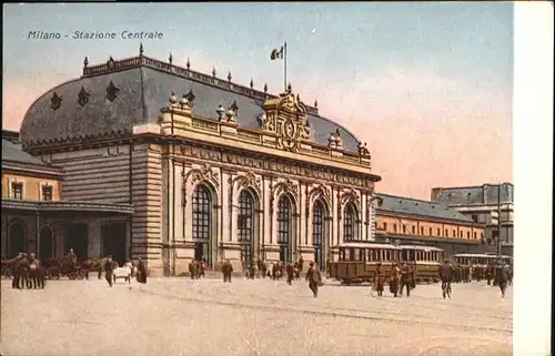 Milano Stazione Centrale Strassenbahn Kutsche  / Italien /