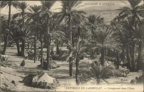 Laghouat Campement dans Oasis / Algerien /