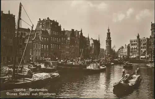 Amsterdam Niederlande Binnen Amstel Muntloren Schiff  / Amsterdam /