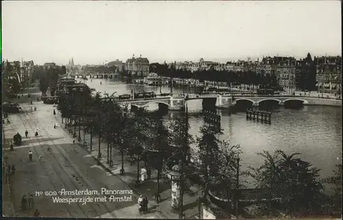 Amsterdam Niederlande Weeperzijde Amstel Bruecke Strassenbahn  / Amsterdam /