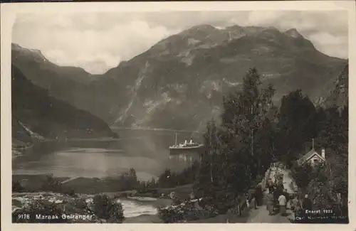 Geiranger Schiff / Norwegen /