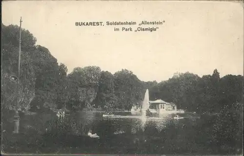 Bukarest Soldatenheim Allenstein Park Cismiglu / Rumaenien /