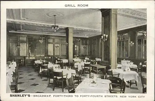 New York City Shanleys Broadway Grill Room  / New York /