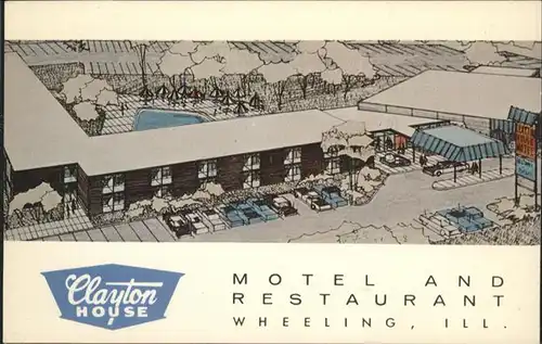 Wheeling Illinois Motel Restaurant  Clayton House / Wheeling /