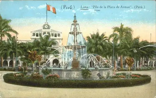 Lima Lima Pila de la Plaza de Armas / Lima /