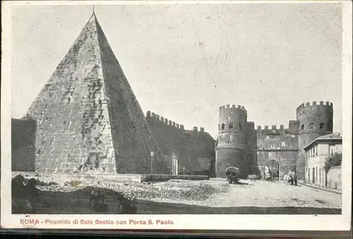 Rom Roma Piramide di Caio Cestio Porta S. Paolo /  /Rom