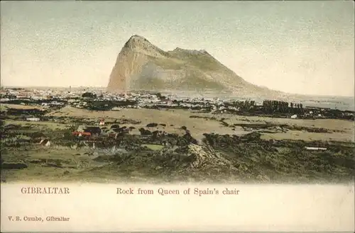 Gibraltar Rock from Queen Spanis chair / Gibraltar /