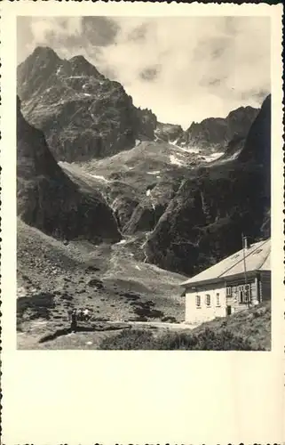 Hohe Tatra Gruener See Schwalbenturm / Slowakische Republik /