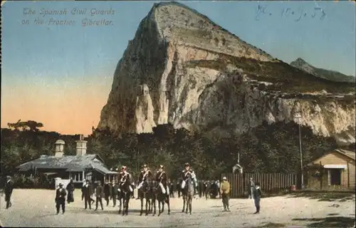 Gibraltar Spanish Civil Guards Pferd / Gibraltar /