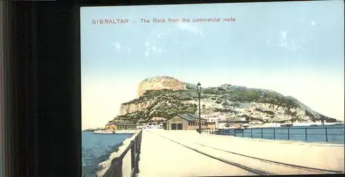 Gibraltar Rock from commercial mole  / Gibraltar /