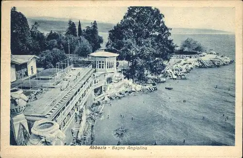 Abbazia Istrien Bagno Angiolina / Seebad Kvarner Bucht /Primorje Gorski kotar