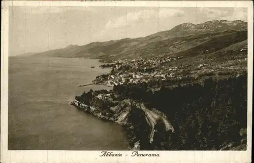 Abbazia Istrien Panorama / Seebad Kvarner Bucht /Primorje Gorski kotar