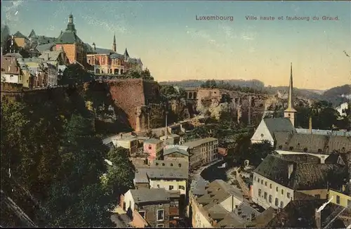 Luxembourg Luxemburg Ville haute
Fautbourg du Grund / Luxembourg /