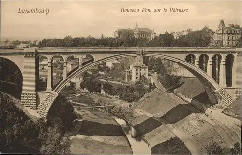 Luxembourg Luxemburg Nouveau Pont sur la Petrusse / Luxembourg /