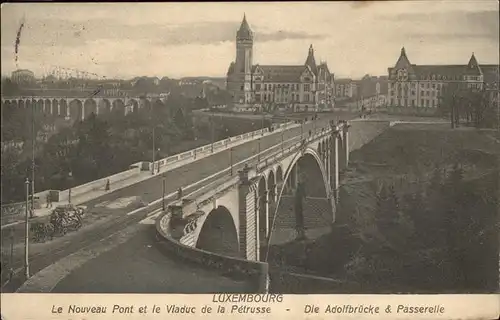 Luxembourg Luxemburg Nouveau Pont 
Viadux e la Petrusse / Luxembourg /