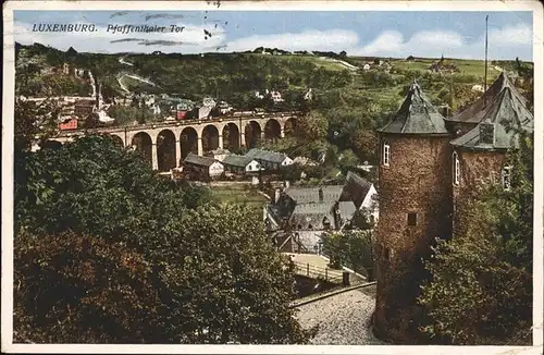 Luxembourg Luxemburg Pfaffenthaler Tor / Luxembourg /