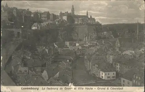 Luxembourg Luxemburg Faubourg du Grund
Oberstadt / Luxembourg /