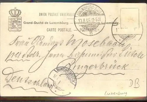 Letzeburg Luxembourg Lied "D`Letzeburger" / Luxemburg /