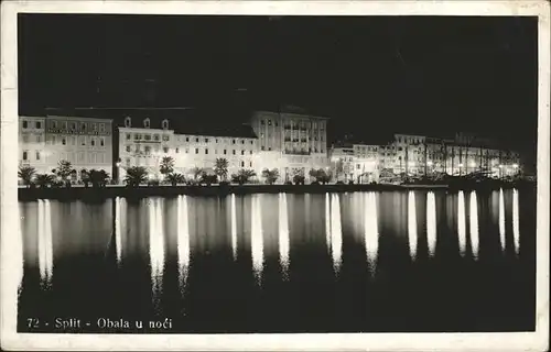 Gradac Obala bei Nacht / Kroatien /