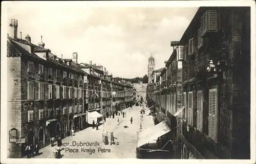 Dubrovnik Ragusa Placa Kralja Petra / Dubrovnik /