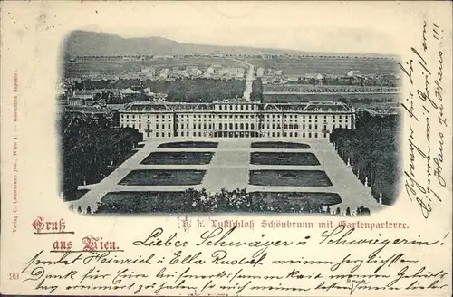 Wien Lustschloss Schoenbrunn Garten / Wien /Wien