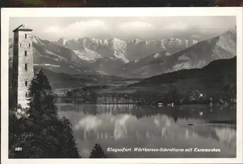 Klagenfurt Woerthersee Woerthersee-Schrotturm Kararoanken / Klagenfurt /Klagenfurt-Villach