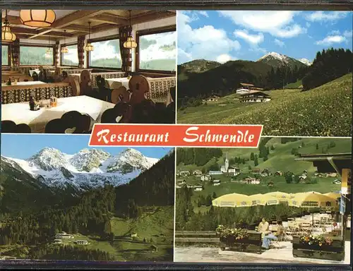 Mittelberg Kleinwalsertal Restaurant Schwendle / Oesterreich /