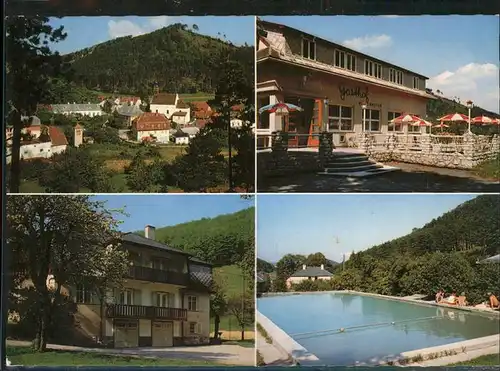 Raisenmarkt Mayerling Gasthof Pension Restaurant Hirschhofer Klappkarte / Oesterreich /