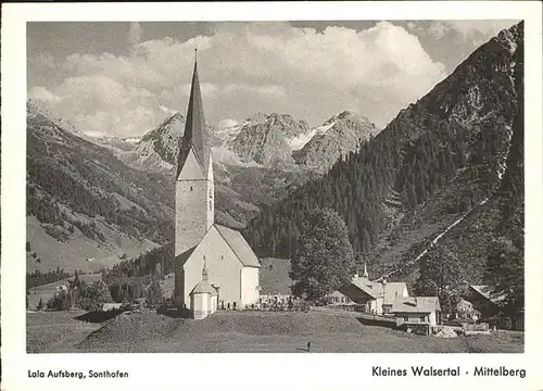 Mittelberg Kleinwalsertal Lala Aufsberg Sonthofen Kirche / Oesterreich /