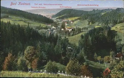 Bad Kudowa Niederschlesien Heuscheuerstrasse
Schlossberg
Schweinsrueckenberg /  /