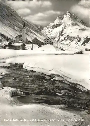 Galtuer Tirol Ballunspitze / Galtuer /Tiroler Oberland