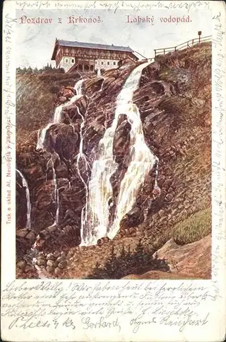 Krkonose Wasserfall
 / Polen /