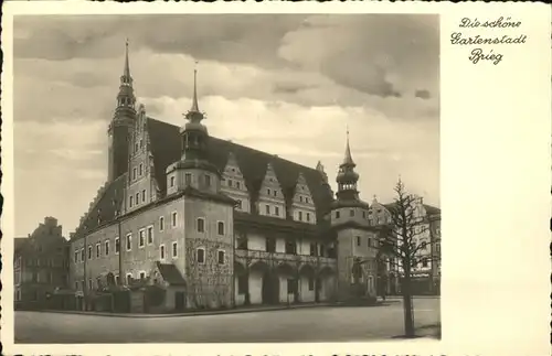 Brieg Brzeg Schlesien Rathaus  / Oppeln /Powiat Brzeski