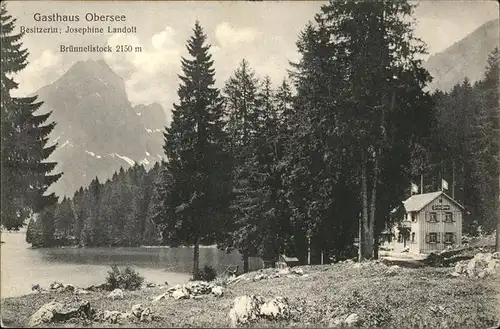 Bruennelistock Kloental Gasthaus Obersee / Bruennelistock /Rg. Kloental