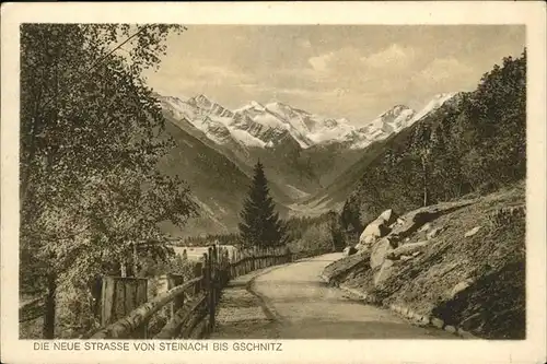 Gschnitz Tirol Neue Strasse von Steinach / Gschnitz /Innsbruck