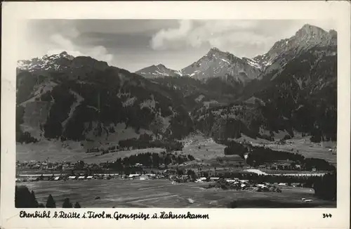 Reutte Tirol Ehenbuehl Gernspitze Hahnenkamm / Reutte /Ausserfern