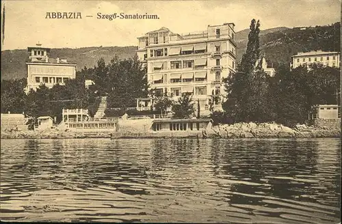 Abbazia Istrien Szego Sanatorium  / Seebad Kvarner Bucht /Primorje Gorski kotar