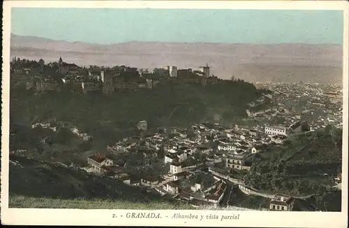 Granada Andalucia Alhambra y vista parcial / Granada /