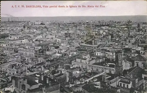 Barcelona Cataluna Vista parcial desde la Iglesia Sta. Maria del Pino / Barcelona /