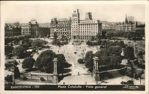 Barcelona Cataluna Plaza Cataluna Vista general / Barcelona /