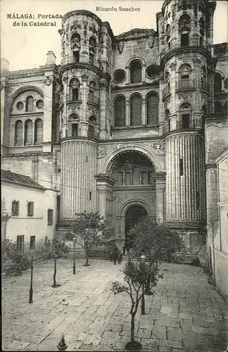 Malaga Andalucia Portada de la Catedral / Malaga /