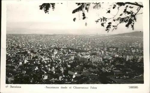 Barcelona Cataluna Panoramica desde el Observatorio Fabra / Barcelona /