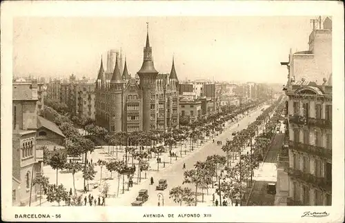 Barcelona Cataluna Avenida de Alfonso XIII / Barcelona /