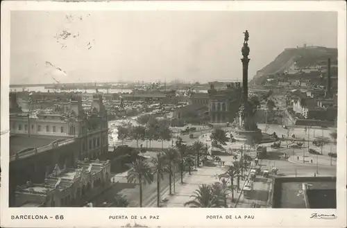 Barcelona Cataluna Puerta de La Paz / Barcelona /