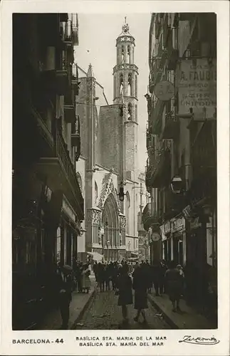 Barcelona Cataluna Basilica Sta. Maria de La Mar / Barcelona /