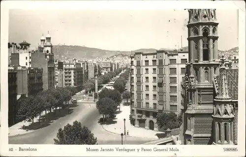 Barcelona Cataluna Mosen Jacinto Verdaguer y Paseo General Mola / Barcelona /