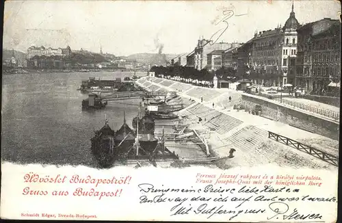 Budapest Franz Josephs Quai Burg / Budapest /