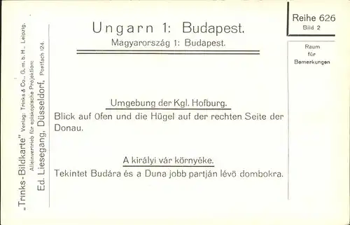 Budapest Teilansicht koenigl. Hofburg / Budapest /