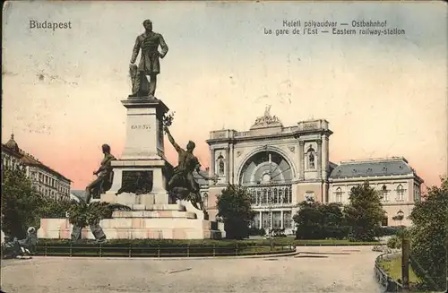 Budapest Ostbahnhof Denkmal Baross / Budapest /